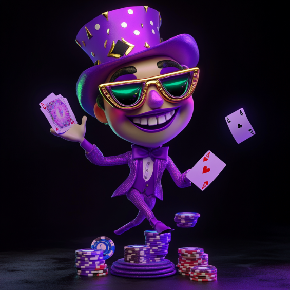 Cute casino character welcoming players to a safe gaming environment
